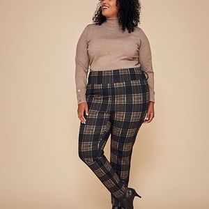 NWT Check Ponte Skinny Pant